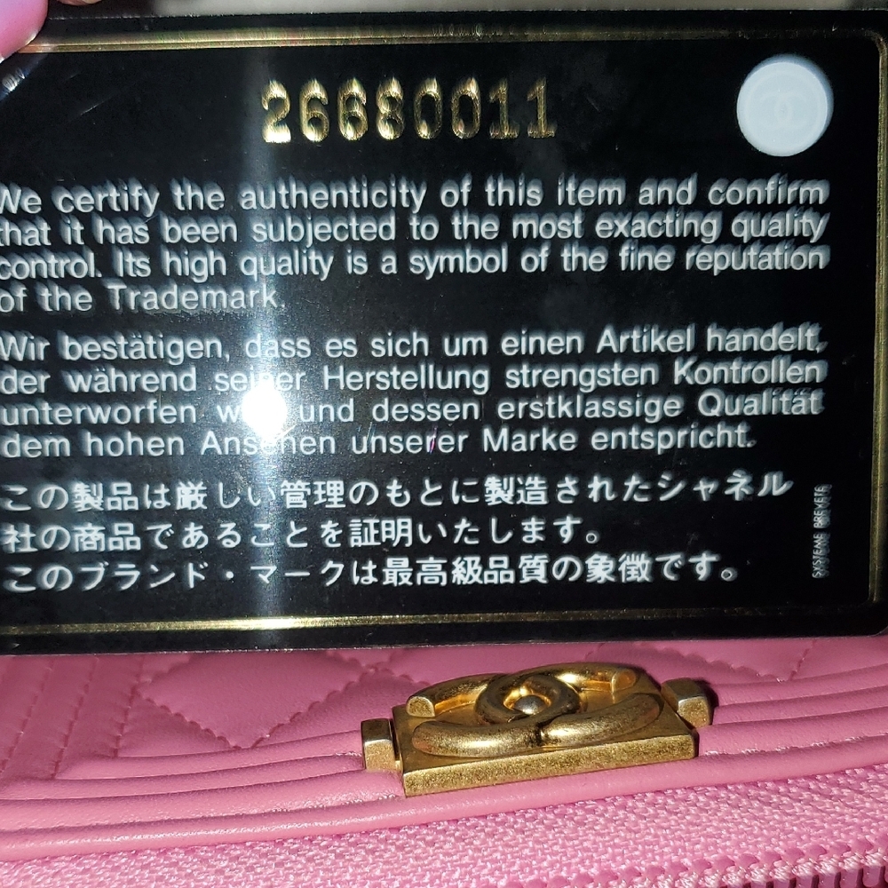 Chanel Pink Quilted Wallet with Gold CC Turn-Lock - Picture 4 of 7